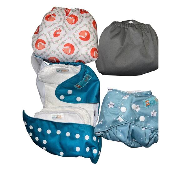 ALVABABY SET OF 4 cloth diapers - NEW - Picture 1 of 4
